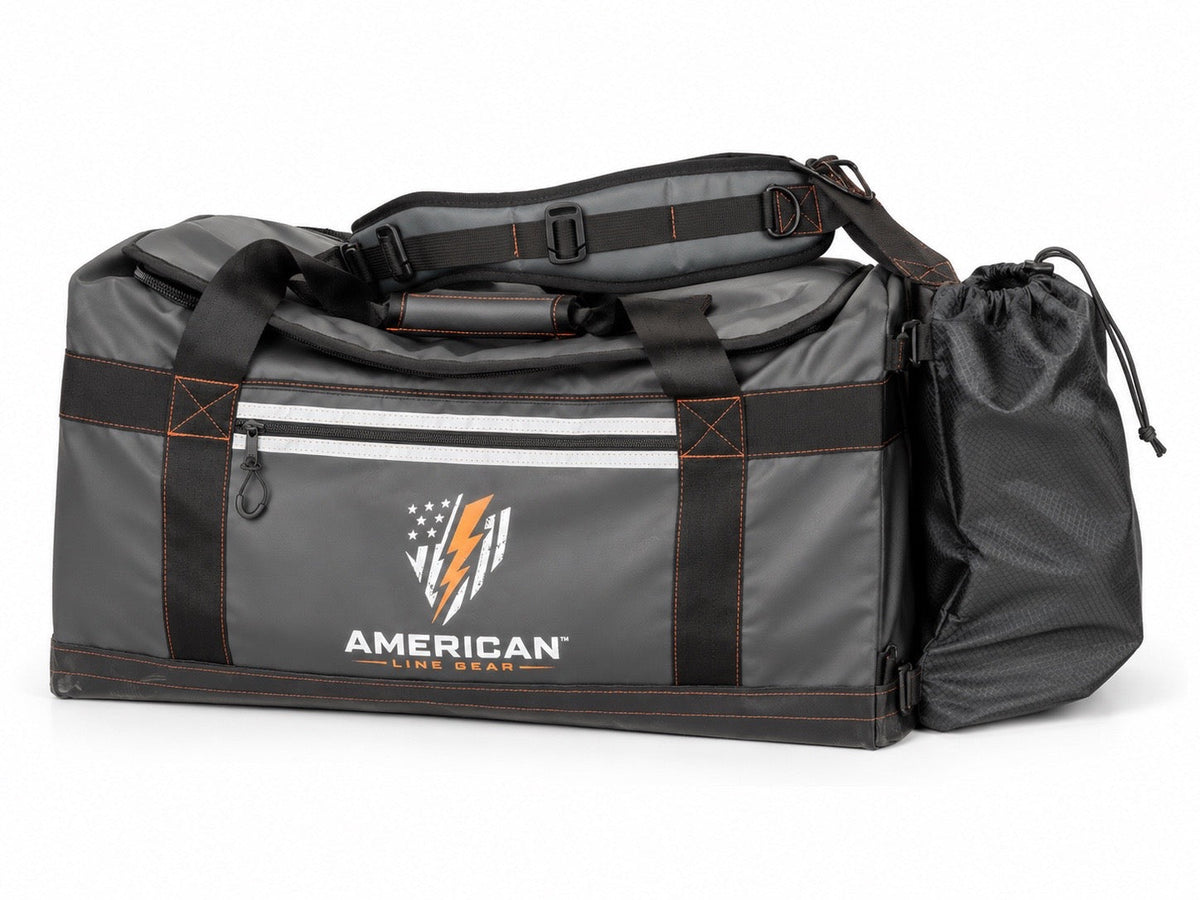 American Line Gear- Premium 90L Gear Backpack Duffel W/ Replaceable Bottom Liner