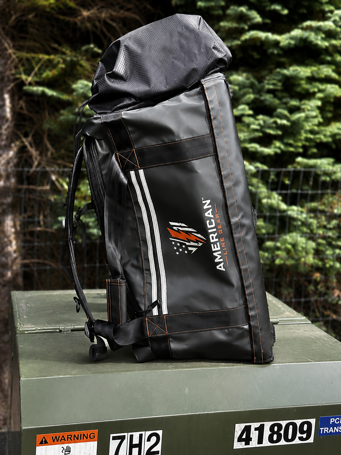 American Line Gear- Premium 90L Gear Backpack Duffel W/ Replaceable Bottom Liner
